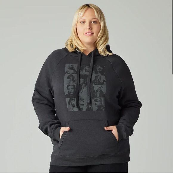 TAYLOR SWIFT THE ERAS INTERNATIONAL TOUR GREY PHOTO HOODIE - Picture 3 of 11